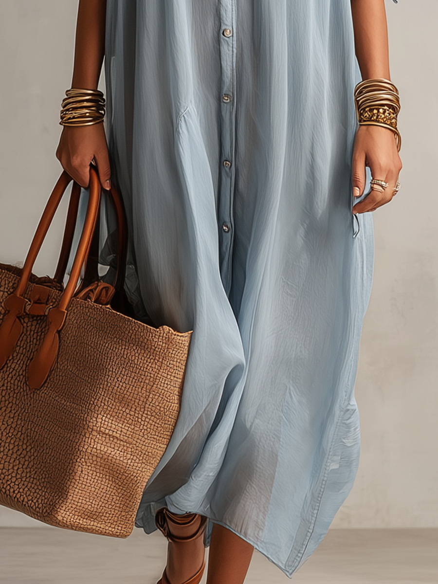 Classic Oversized Shirt Dress