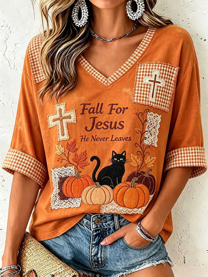 Women's Autumn Animal Series Casual T-shirt