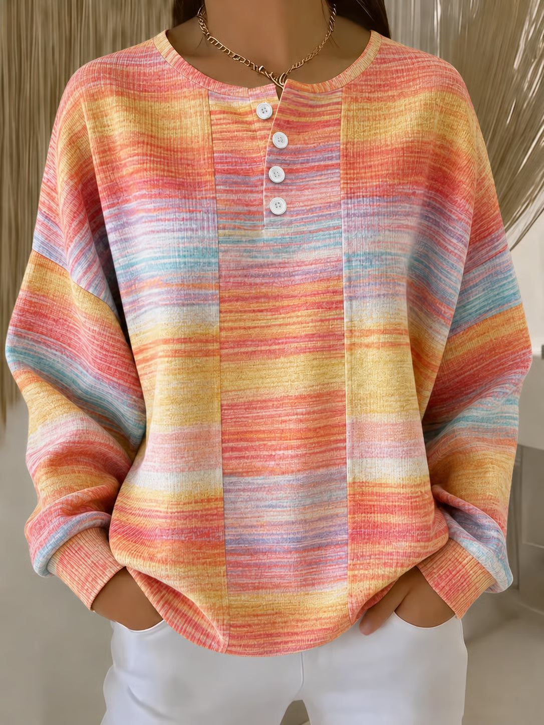 Women'S Casual Printed Sweatshirt