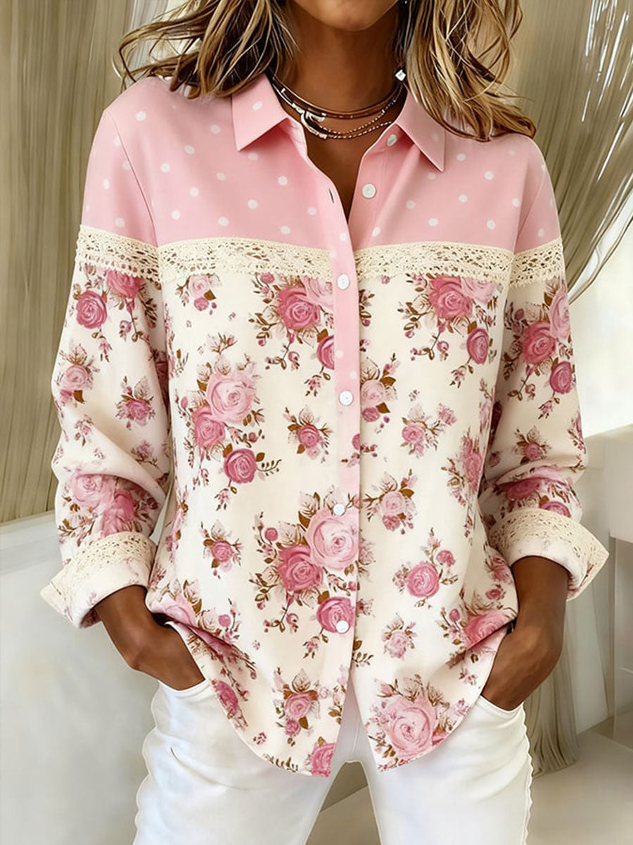 Women's Breast Cancer Awareness Flowers Shirts