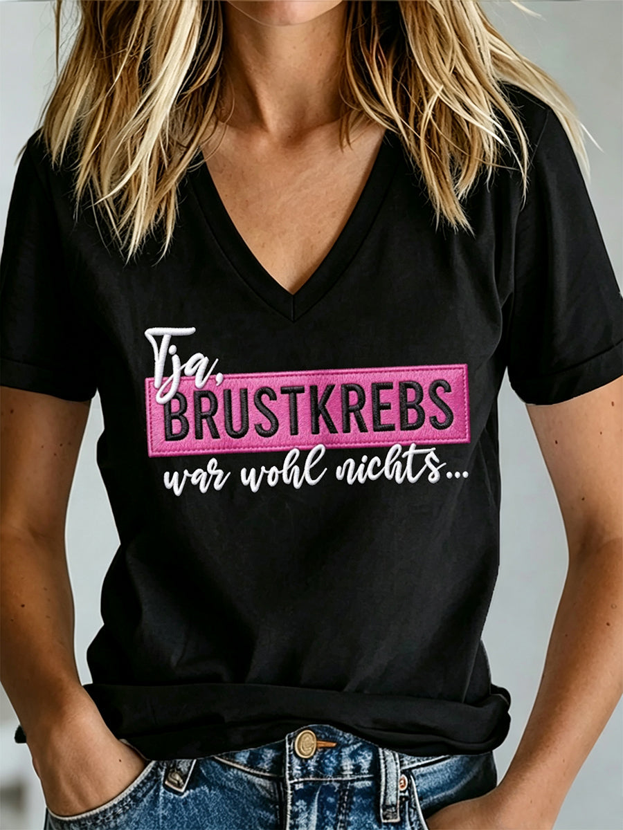 Women's Breast Cancer Awareness Print T-shirt