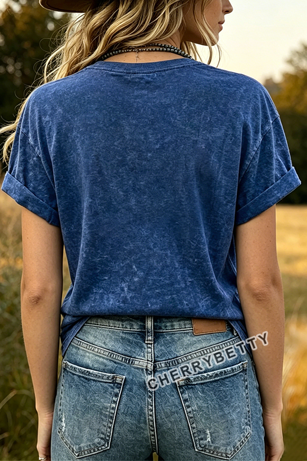 American 250th Print Short Sleeve Cotton T-Shirt