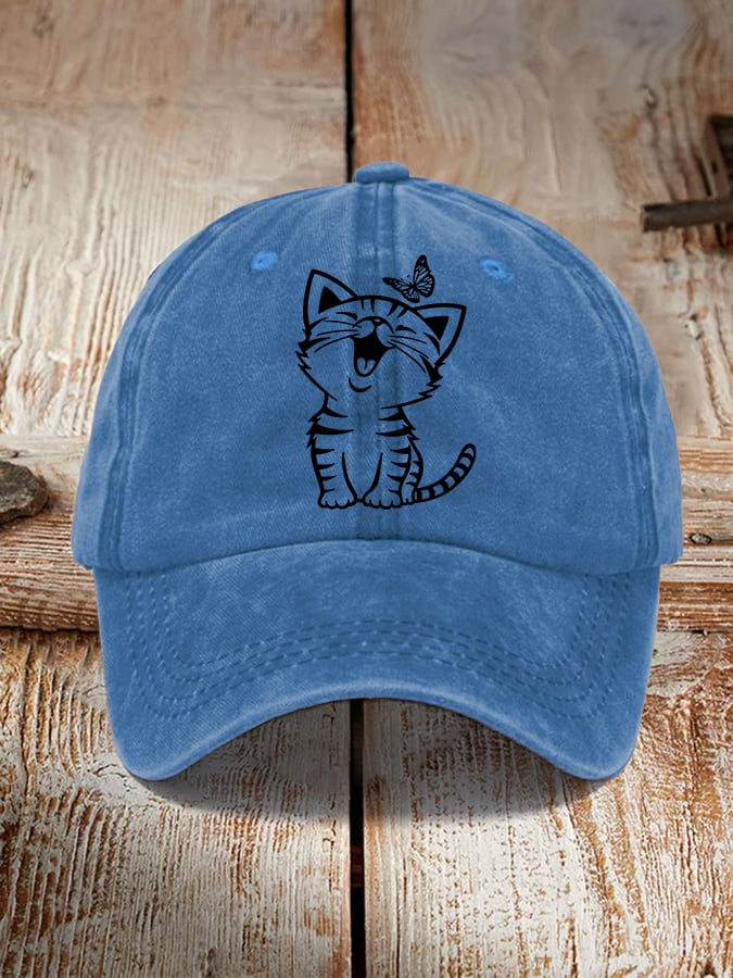 Cute Cat Print Cat Lovers Hat