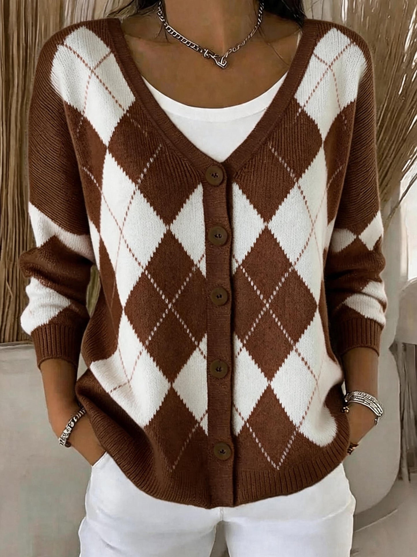Women's Casual  Print Cardigan
