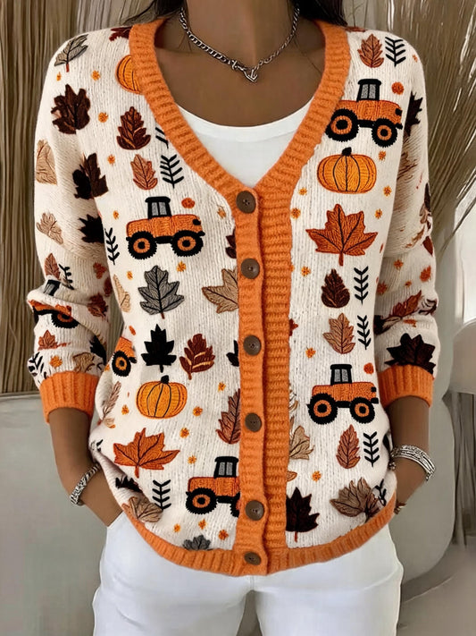 Women's Casual  Print Cardigan