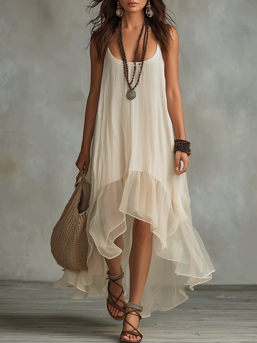 Summer Soft  Effortlessly Boho Maxi Dress