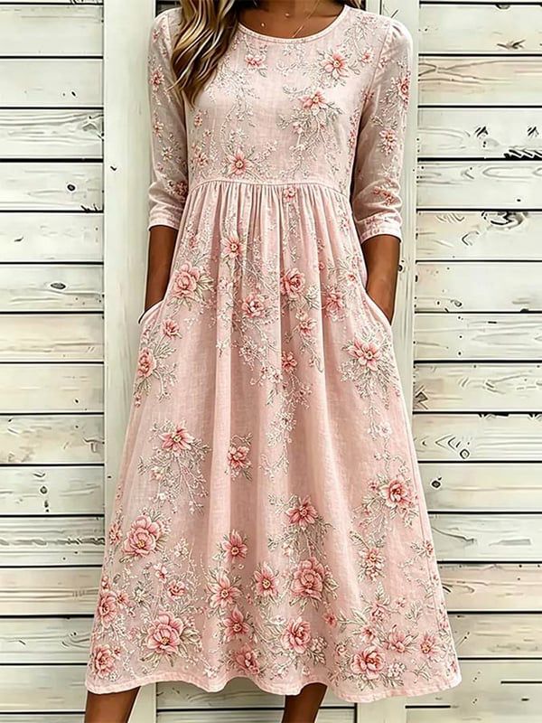 Women's floral printed casual dress