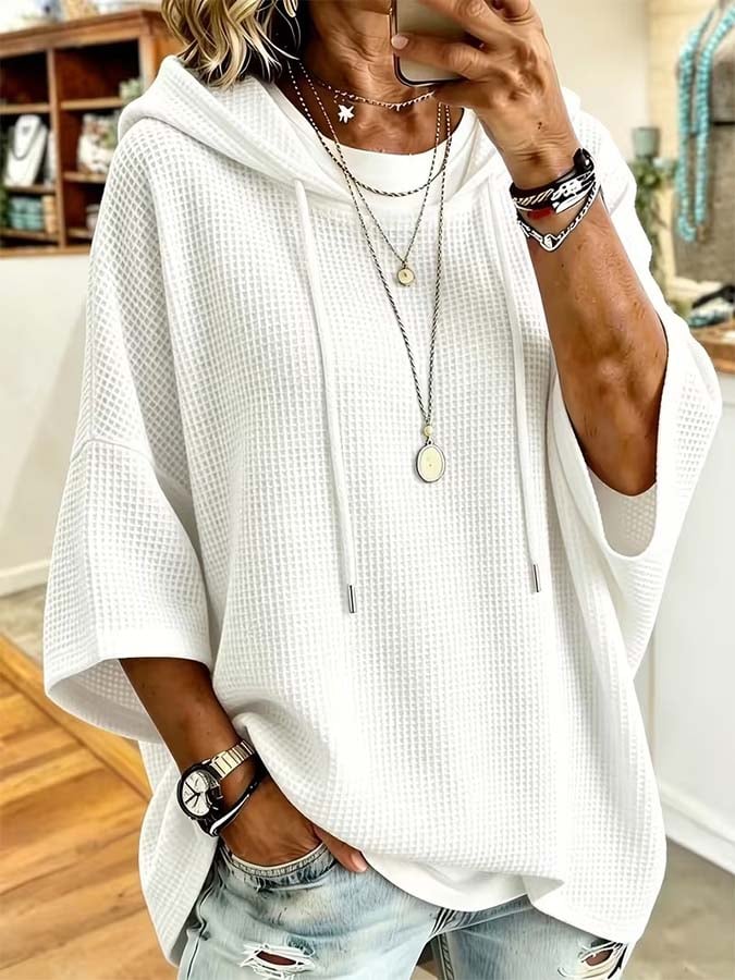 Women'S Casual Solid Color Top