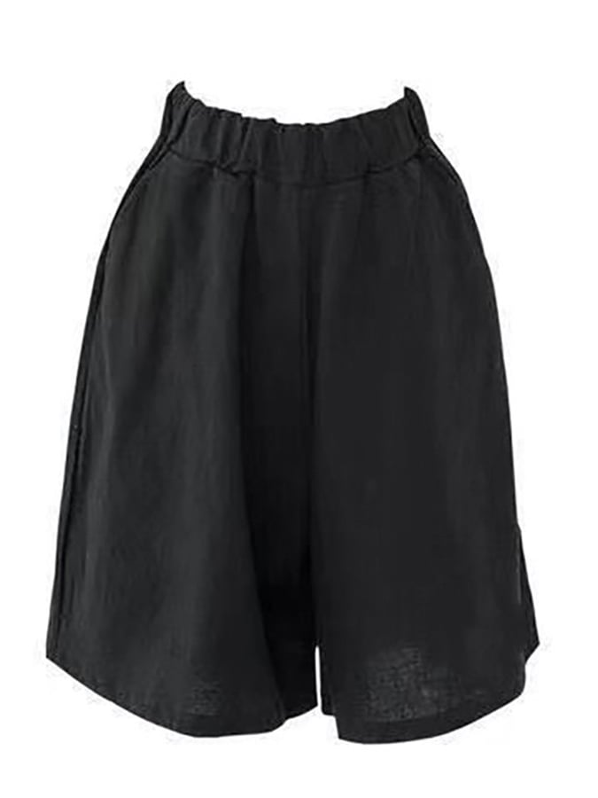 Women's Solid Color Simple Loose Casual Shorts