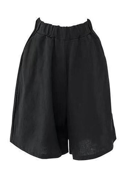 Women's Solid Color Simple Loose Casual Shorts