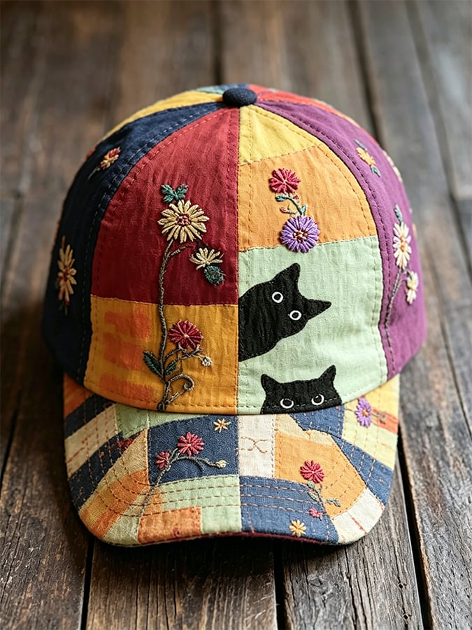 (Unisex Hat) Cute Cat Print Hat