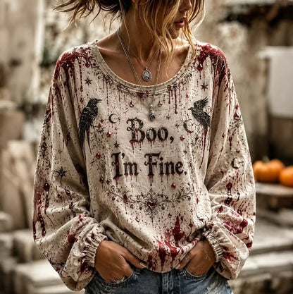 Women's Halloween Print T-shirt