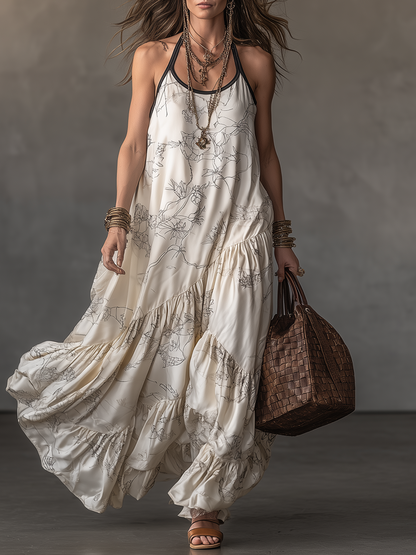 Artful Printed Relaxed Maxi Dress