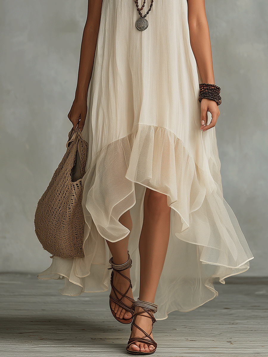 Summer Soft  Effortlessly Boho Maxi Dress