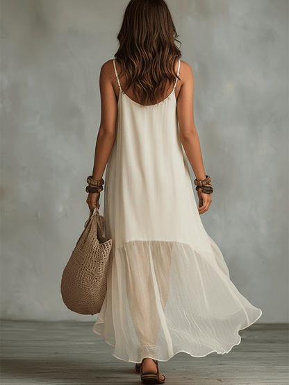 Summer Soft  Effortlessly Boho Maxi Dress