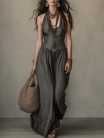Fluid Relaxed Boho Maxi Dress