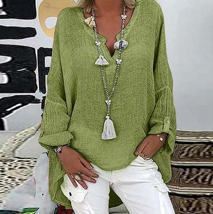 Casual Solid Color Long Sleeve Top
