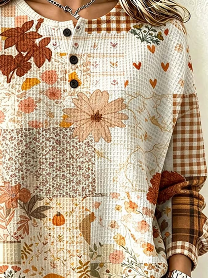 Women'S Casual Autumn Printed Top