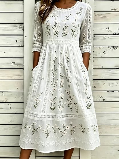 Women's floral printed casual dress