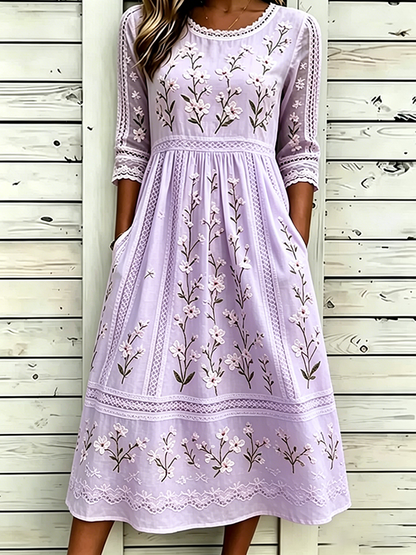 Women's floral printed casual dress