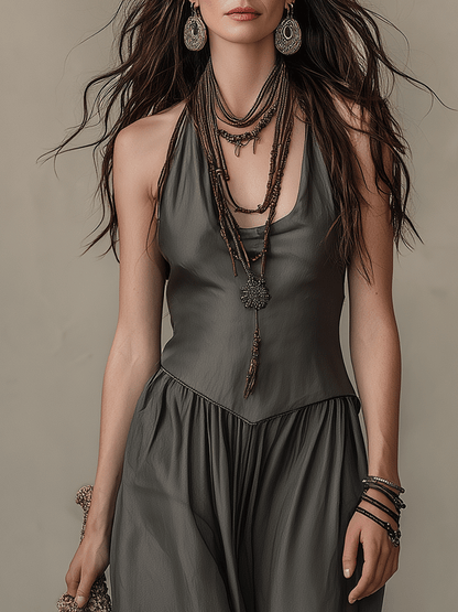 Fluid Relaxed Boho Maxi Dress