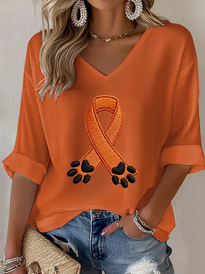 Women's Prevent Animal Cruelty Print Top