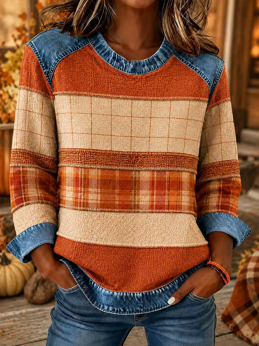Women's Autumn Printed Casual Top
