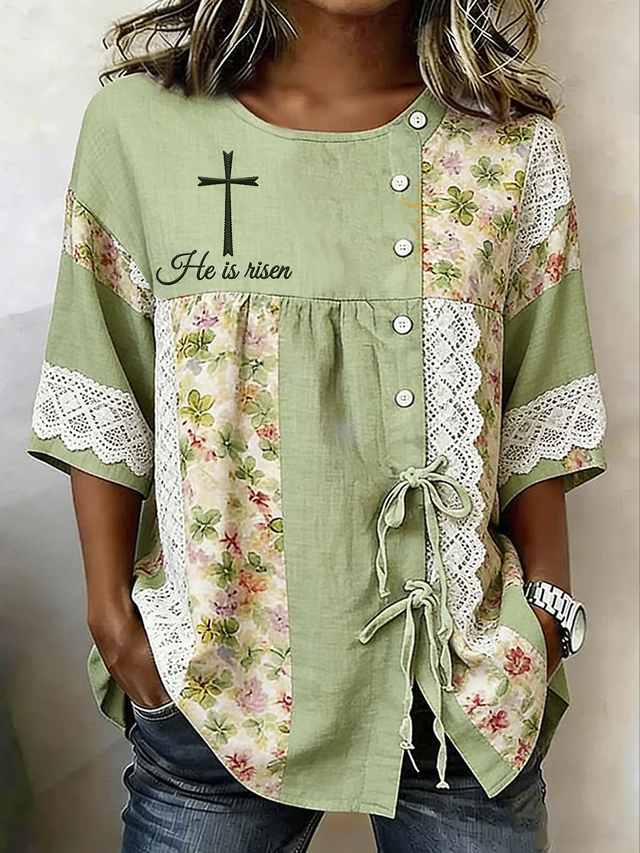 Ladies' Casual Floral Faith Cardigan Shirt
