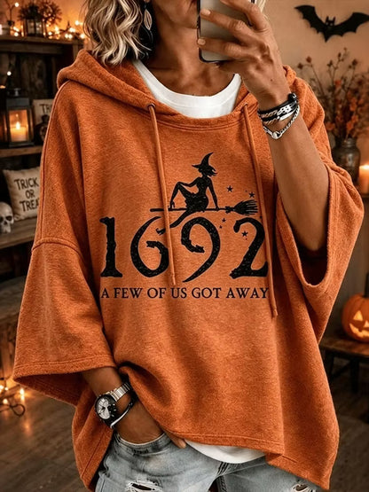Women's Retro Halloween Print Comfortable Warm Sweatshirt