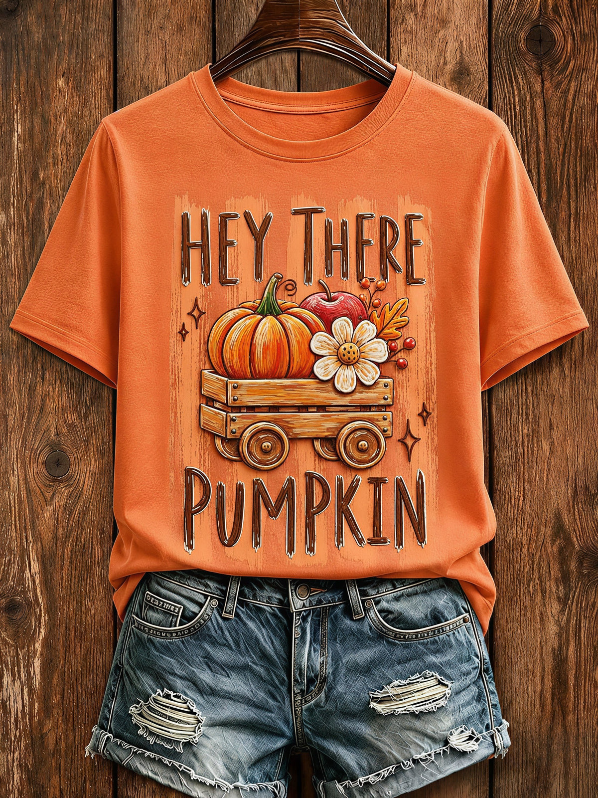 Women's Fall Funny Casual Graphic Print T-Shirt