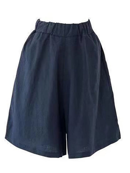 Women's Solid Color Simple Loose Casual Shorts