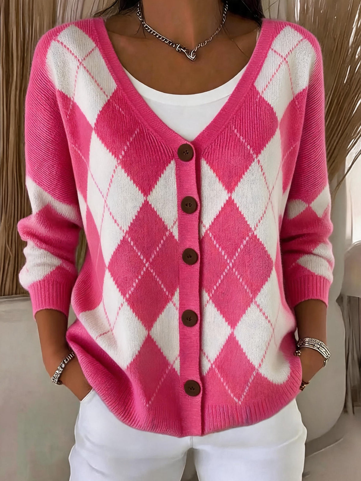 Women's Casual  Print Cardigan