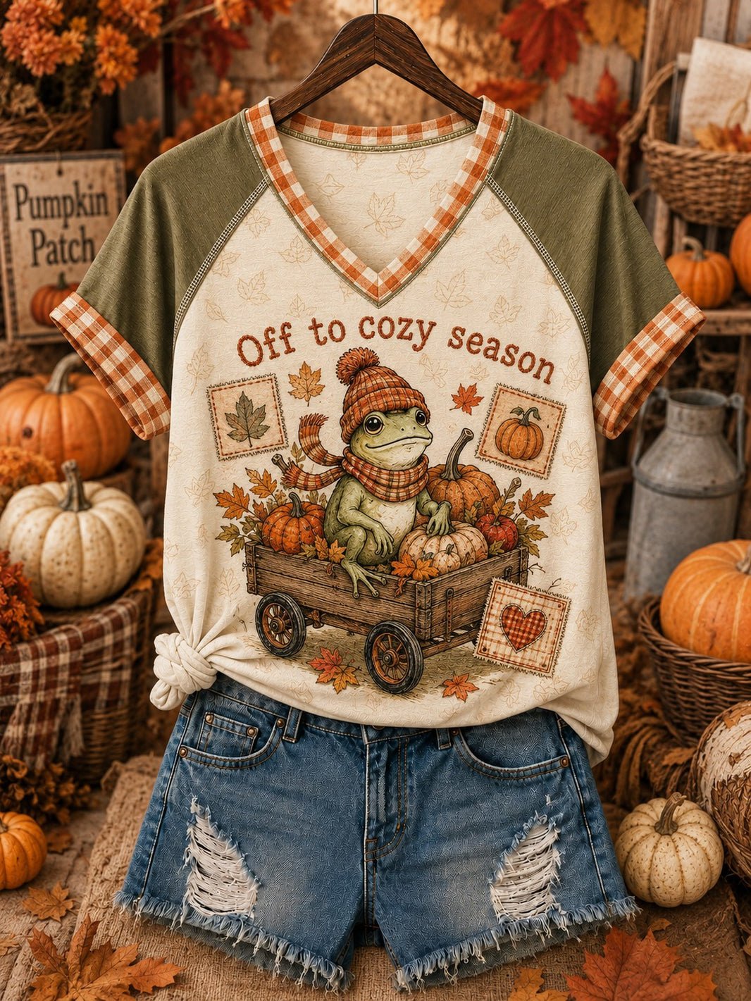 Women's Fall Funny Casual Graphic Print T-Shirt