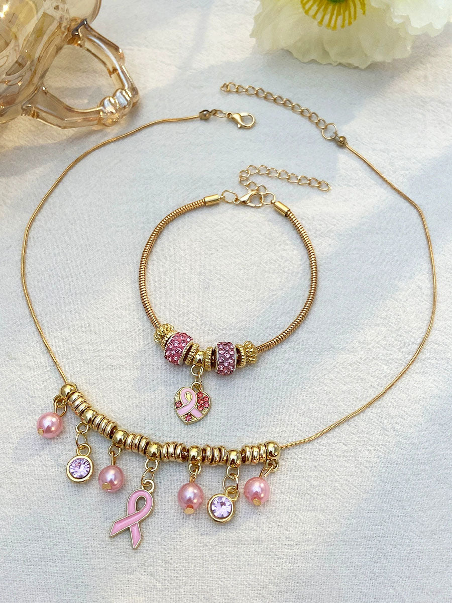 Women's Breast Cancer Awareness Pink Ribbon Accessories