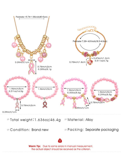 Women's Breast Cancer Awareness Pink Ribbon Accessories