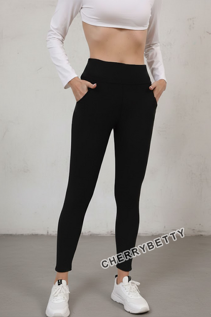 Women's High Waist Fleece Lined Leggings