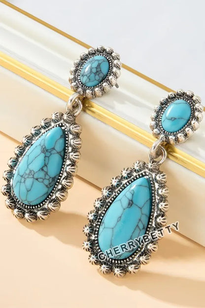 Vintage Boho Turquoise Earrings