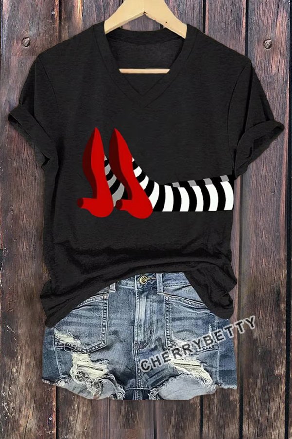 Halloween Print Short Sleeve T-Shirt