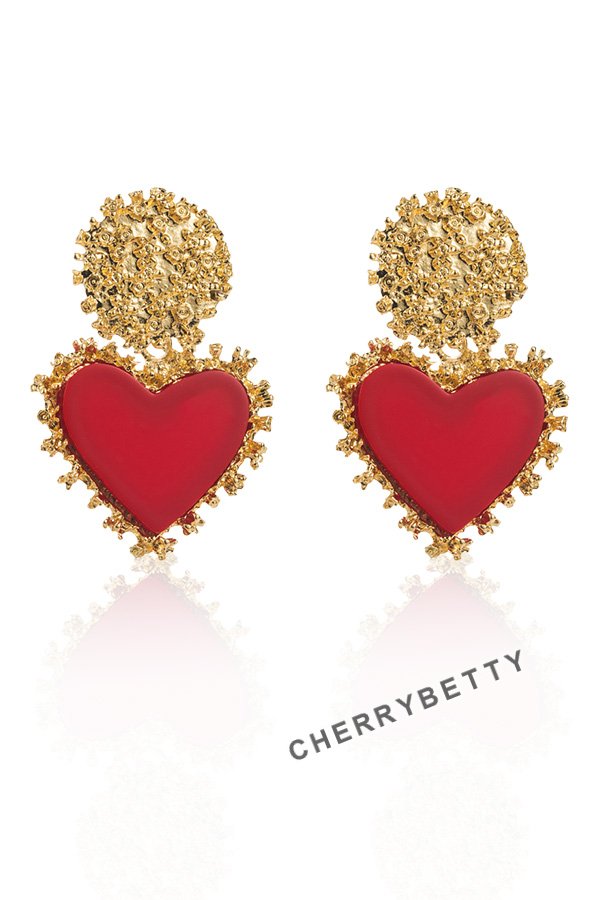 Valentine's Day Vintage Heart Earrings